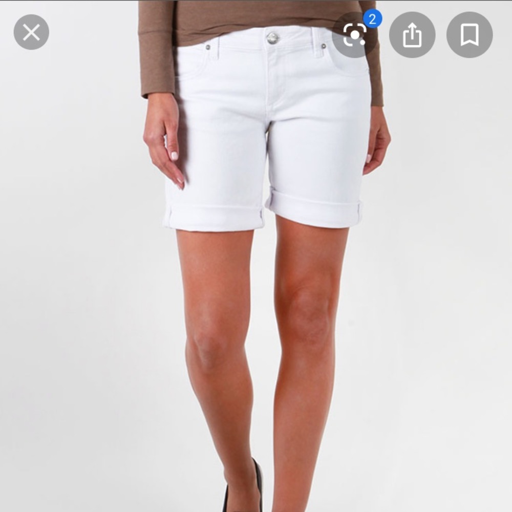 Kut From The Kloth White Boyfriend Shorts